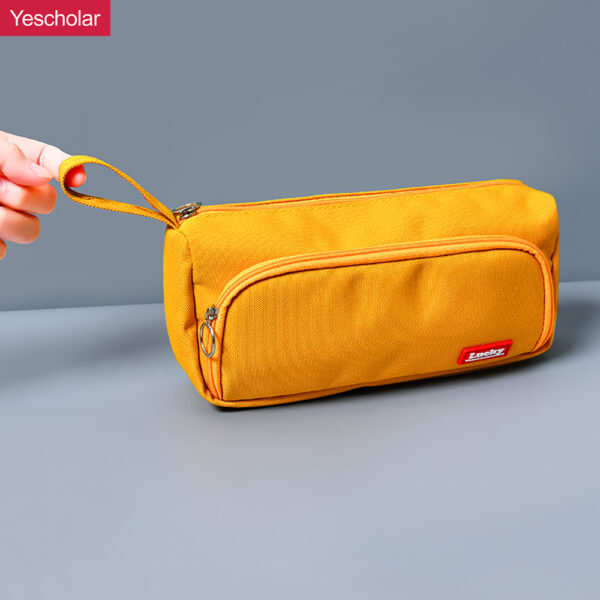 DM_20251020110047_001 Factory Canvas big capacity two zipper pencil pouch for school YE7089