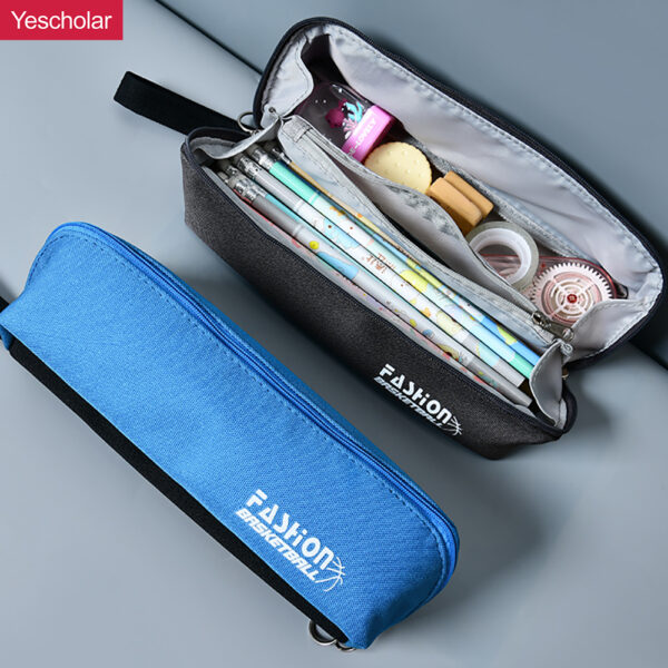DM_20251020112040_001 Canvas portable retro multi-functional vintage simple pen storage pencil case YE7086