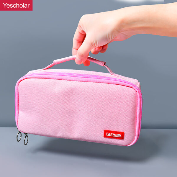 DM_20251020112857_001 Canvas Creative Net Red Macaron Large-capacity Japanese Portable Pencil case YE7085