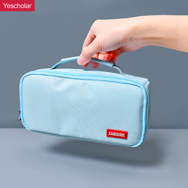 DM_20251020112858_001 (1) Canvas Creative Net Red Macaron Large-capacity Japanese Portable Pencil case YE7085