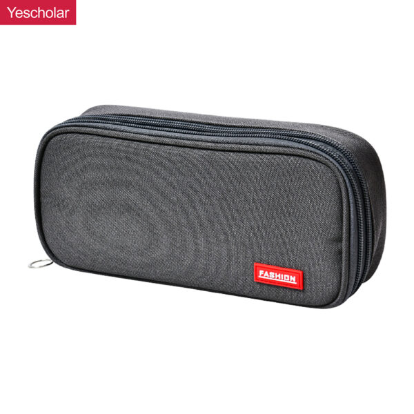 DM_20251020113357_001 Canvas wholesale custom large capacity simple cloth Korean style zipper pencil case YE7084