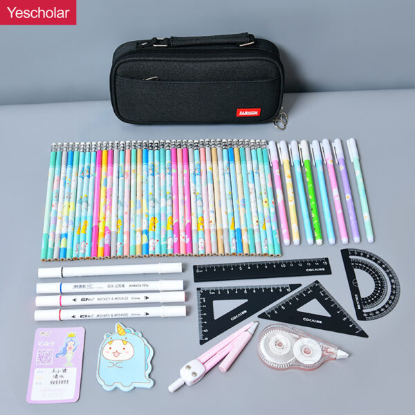 DM_20251020113553_001 Canvas large capacity wholesale large soft pencil case with slots YE7083
