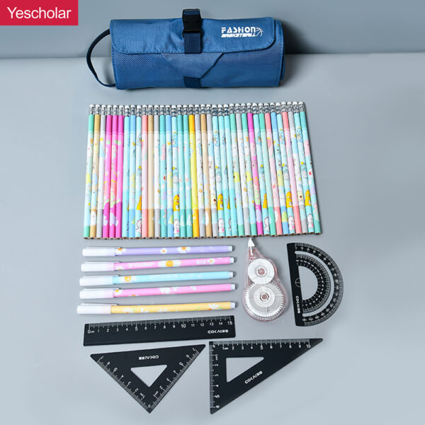 DM_20251020113756_001 Canvas Creative Simple Roll up 2 in 1 cylinder Portable Multi-Functional Pencil Case YE7082