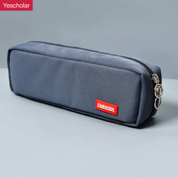 Canvas Small Fresh triple layer personalized Simple rectangular Pencil Case YE7081