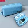 DM_20251020115031_001 Canvas Macaron simple Double Storage Large Capacity wholesale Pencil Case YE7067