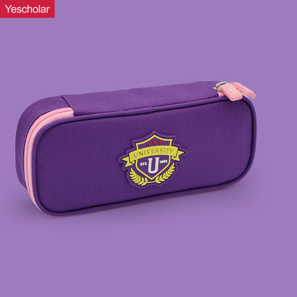 Canvas england style aristocratic colored contrast design multifunction pencil case YE6979