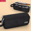 DM_20251020120233_001 (1) Canvas small batch custom printed logo portable high capacity plain black pencil case YE7157