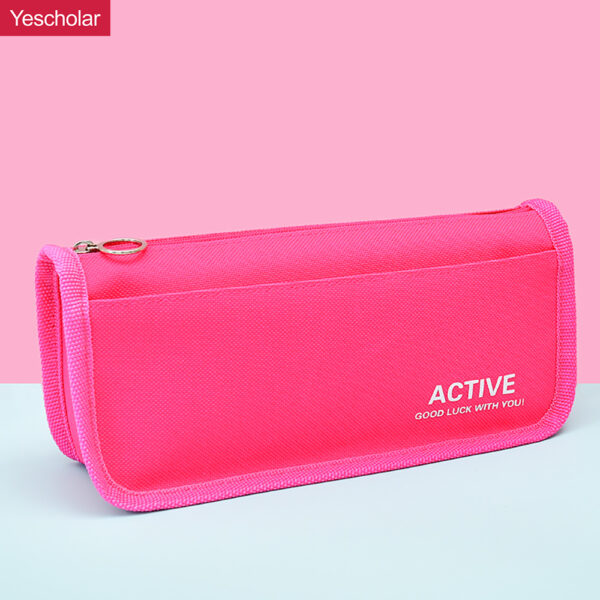 DM_20251020133839_001 (1) Canvas with compartments Double Zipper Kindergarten Wholesale Pencil Case with slots YE7009