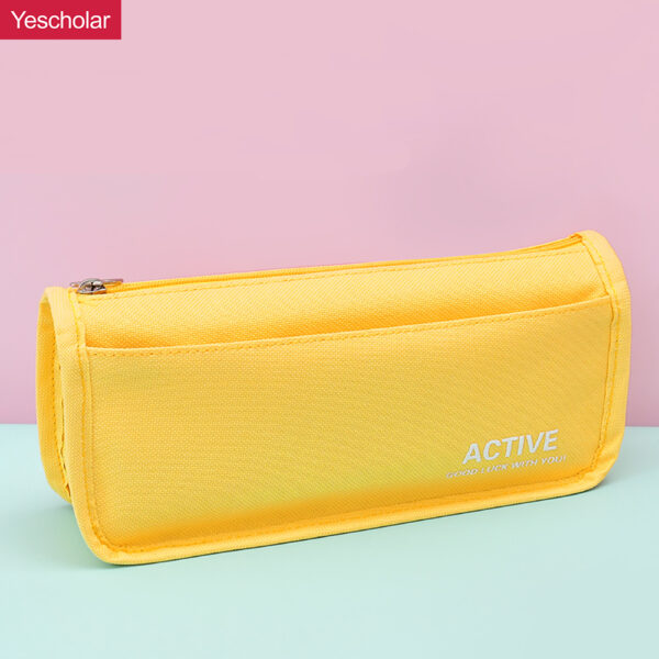 DM_20251020133841_001 Canvas with compartments Double Zipper Kindergarten Wholesale Pencil Case with slots YE7009