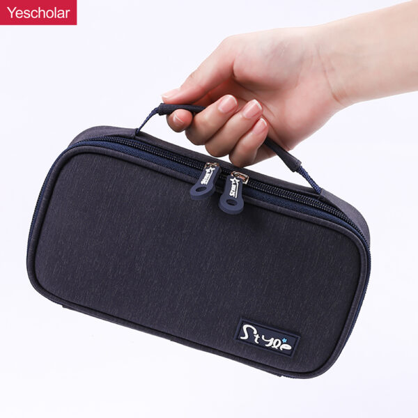 DM_20251020134716_001 (1) Canvas student portable korean 3 layer extra large-capacity pencil case YE6765