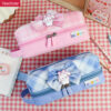DM_20251020141745_001 Double-layer oxford cloth cute japanese and South Korea JK dual zipper pencil case YE7187