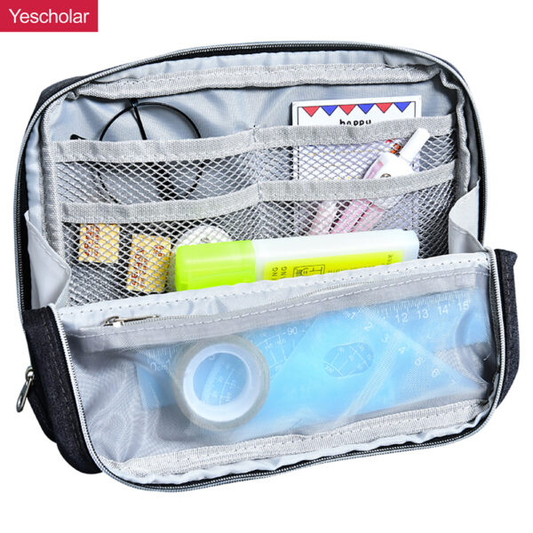 DM_20251020142138_001 Canvas Japanese simple foldable high-value vertical extra large upright pencil case YE6880