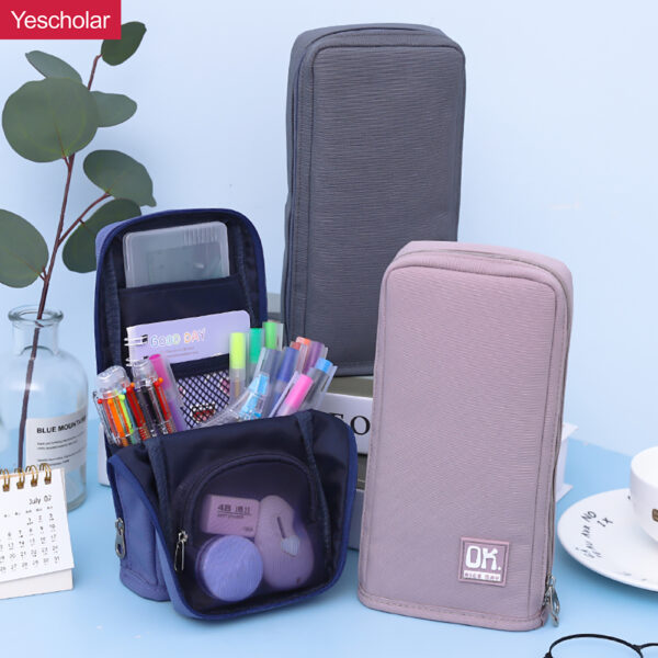 DM_20251020142629_001 (1) Canvas simple collapsible stand up high quality creative pencil case YE6874
