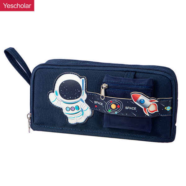 DM_20251020143614_001 Canvas multipurpose pocket Coin Bag Japanese Small Fresh 2 zip Pencil Case YE7096