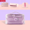 PU portable cute small fresh transparent swan letter flamingo pencil case YE6469