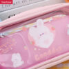 Transparent PVC large soft capacity student cute simple cartoon pencil case YE7186+YE7180