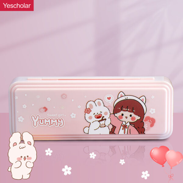 DM_20251020153237_001 hard Plastic Waterproof Anime Cartoon Combination with code lock Astronaut Pencil Case YE7502