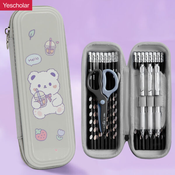 DM_20251020153611_001 hard Plastic pp waterproof 4 layer multifunctional pencil case YE7098+YE7101