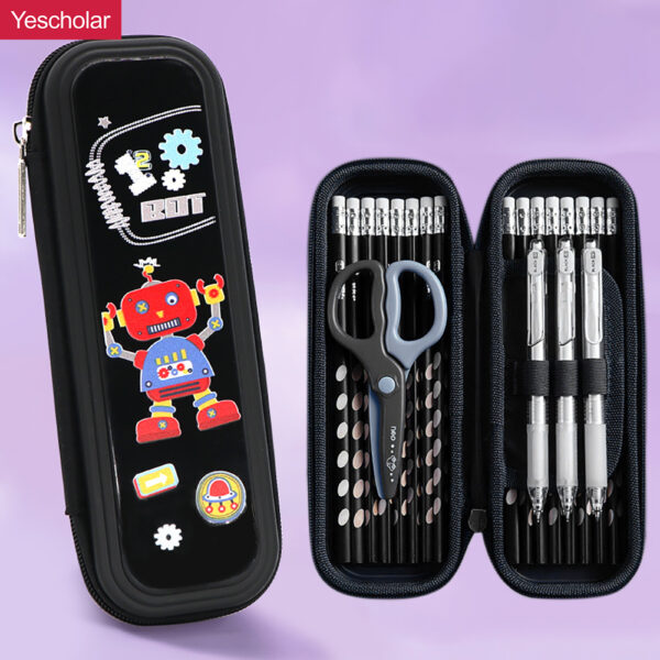 DM_20251020153612_001 hard Plastic pp waterproof 4 layer multifunctional pencil case YE7098+YE7101