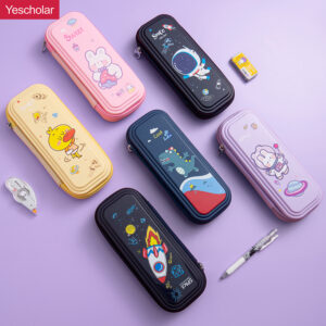 hard Plastic pp waterproof 4 layer multifunctional pencil case YE7098+YE7101