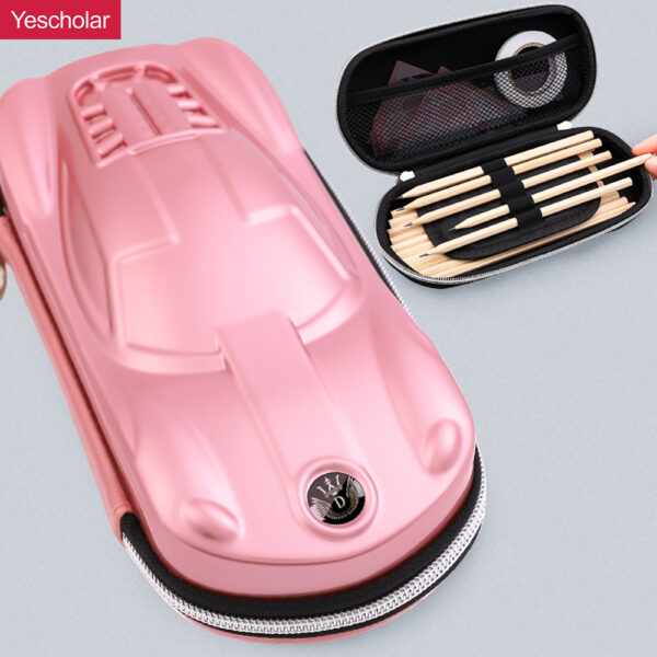 ABS 3D cartoon sports car model small car shape large capacity pencil case YE5897